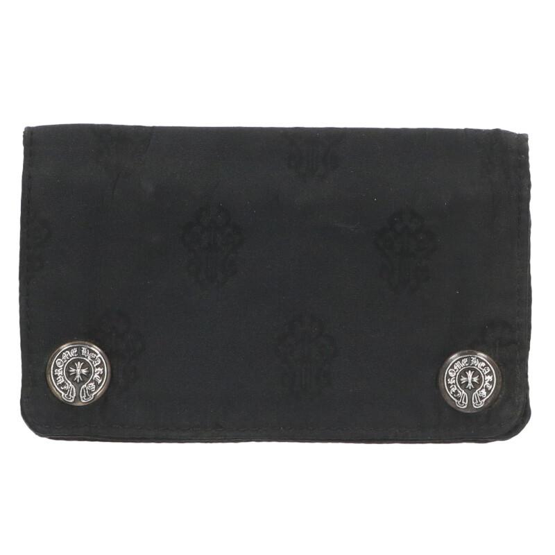 クロムハーツ   1ZIP 1ジップナイロン ホースシューボタン1ジップナイロン財布 中古 OS06 CHROME HEARTS（クロムハーツ） 財布 1ZIP 1ジップナイロン ホース