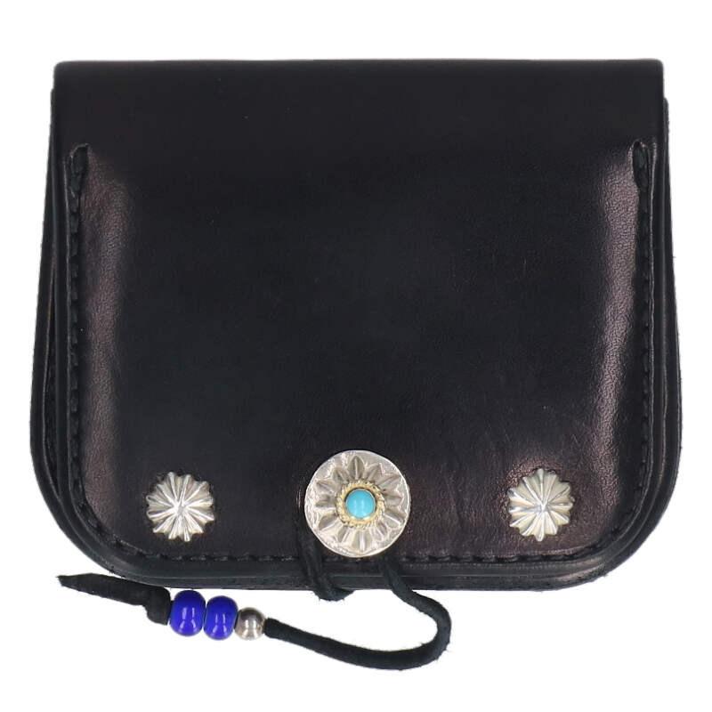 goro's（ゴローズ） 金縄ターコイズコンチョ付き角型 アポロコンチョ