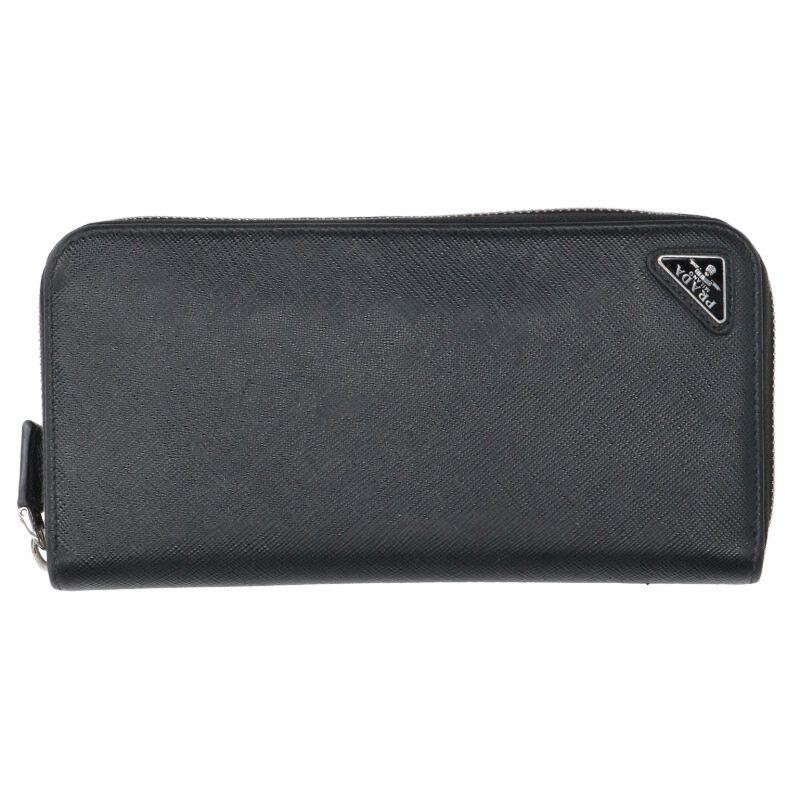 PRADA（プラダ） 財布 トライアングルロゴサフィアーノレザー財布 中古