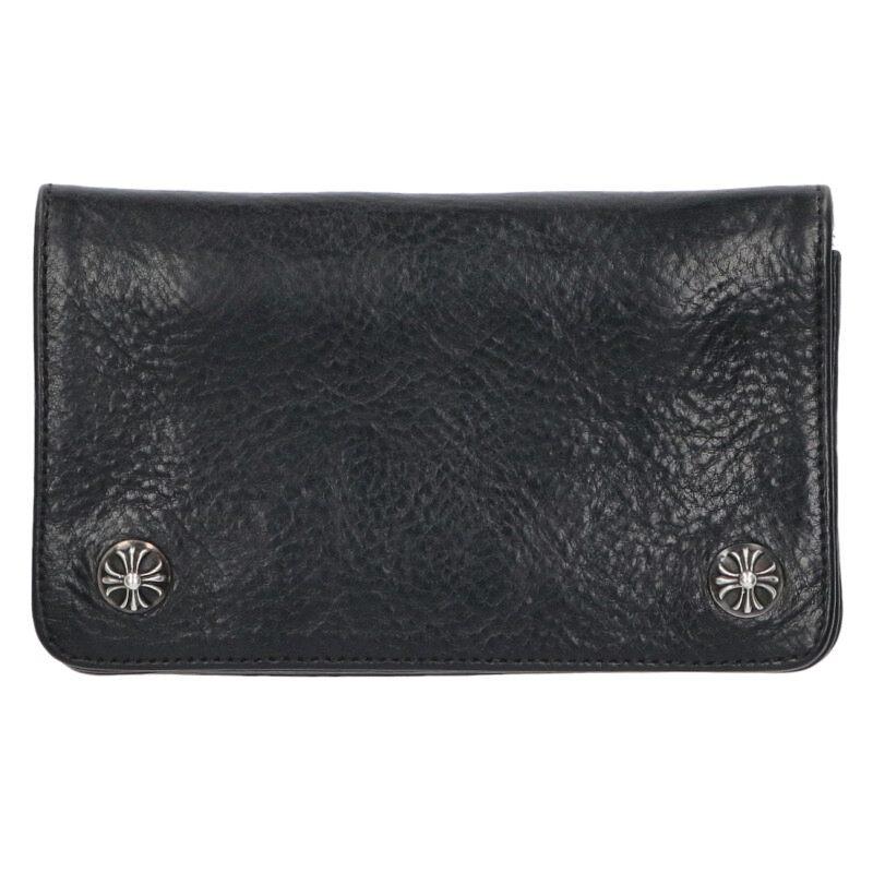 CHROME HEARTS（クロムハーツ） 財布 1ZIP 1ジップ クロスボタンレザー
