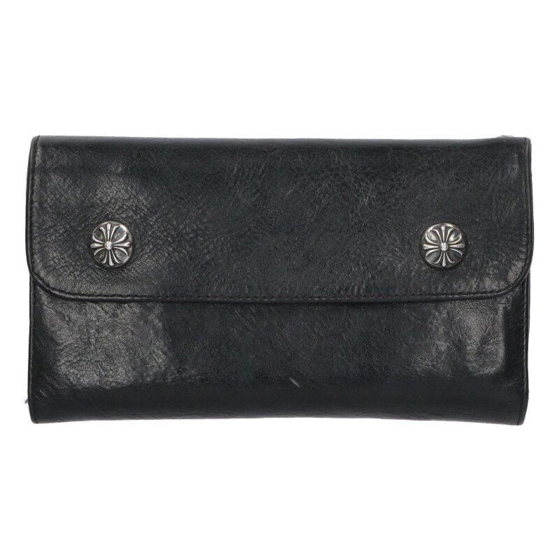 クロムハーツ ウェーブクロスボール ウォレット 三つ折り 長財布 CHROME HEARTS（クロムハーツ） WAVE CROSS BALL ウェーブ クロス