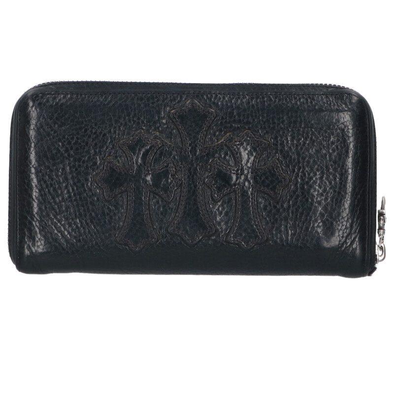 REC F ZIP 3クロス ヘビーレザー‼️一度も手付かずの完全未使用✨ CHROME HEARTS（クロムハーツ） REC F ZIP 3クロスラウンドジップ