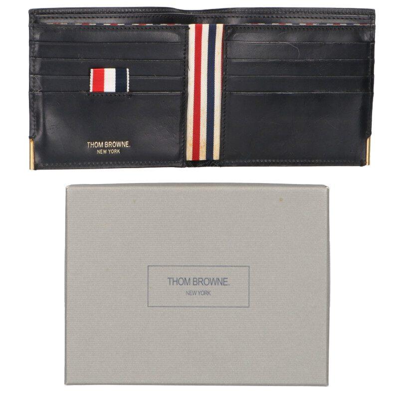 THOM BROWNE（トム ブラウン） 2つ折りレザー財布 中古 BS99 : RINKAN