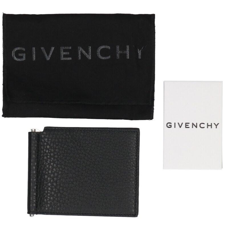 ジバンシィ  BK60F1K213 001 クリップ付きグレインレザー財布 メンズ GIVENCHY（ジバンシィ） BK60F1K213 001 クリップ付きグレインレザー