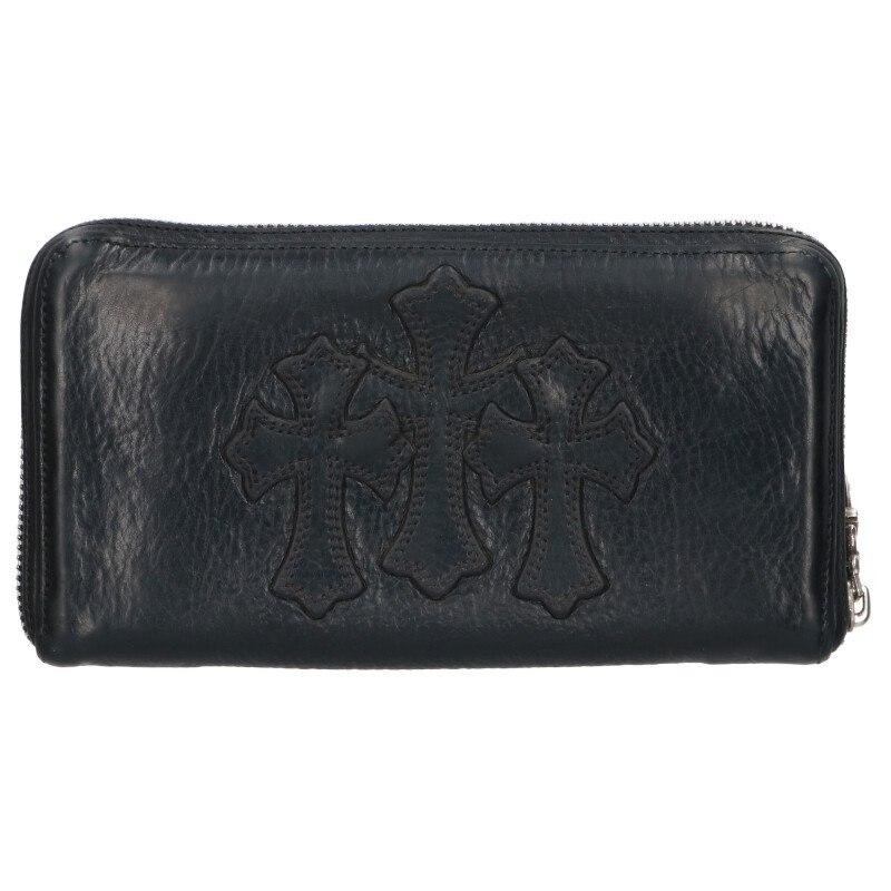 クロムハーツ REC F ZIP 3クロスラウンドジップレザー ウォレット 財布 CHROME HEARTS（クロムハーツ） 財布 REC F ZIP 3クロスラウンドジップ