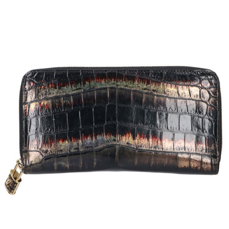 ☆Paris☆ルイヴィトン  アリゲータークロコ ジッピーウォレット 黒 LOUIS VUITTON（ルイ・ヴィトン） 財布 ジッピーウォレット