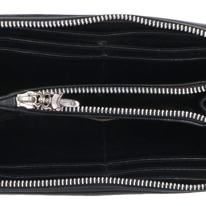 未使用☆クロムハーツ ゼロピラミッドスタッズコーナーラウンドジップウォレット CHROME HEARTS（クロムハーツ） REC F ZIP ゼロピラミッドスタッズ