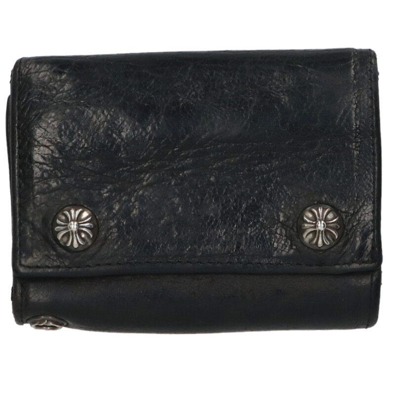 CHROME HEARTS（クロムハーツ） 3FOLD 3フォールド クロスボタンレザー