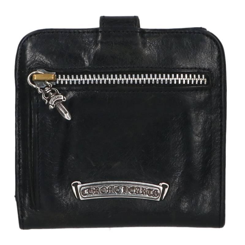 レア美品/CHROME HEARTS クロムハーツ SQ BTN BILL 財布 CHROME HEARTS（クロムハーツ） SQ BTN BILL スクエアボタンビル