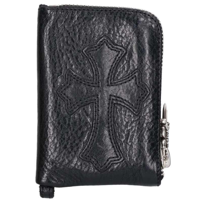 CHROME HEARTS レザー ダガー ジップ財布 CHROME HEARTS（クロムハーツ） TINY ZIP タイニージップ クロスパッチ