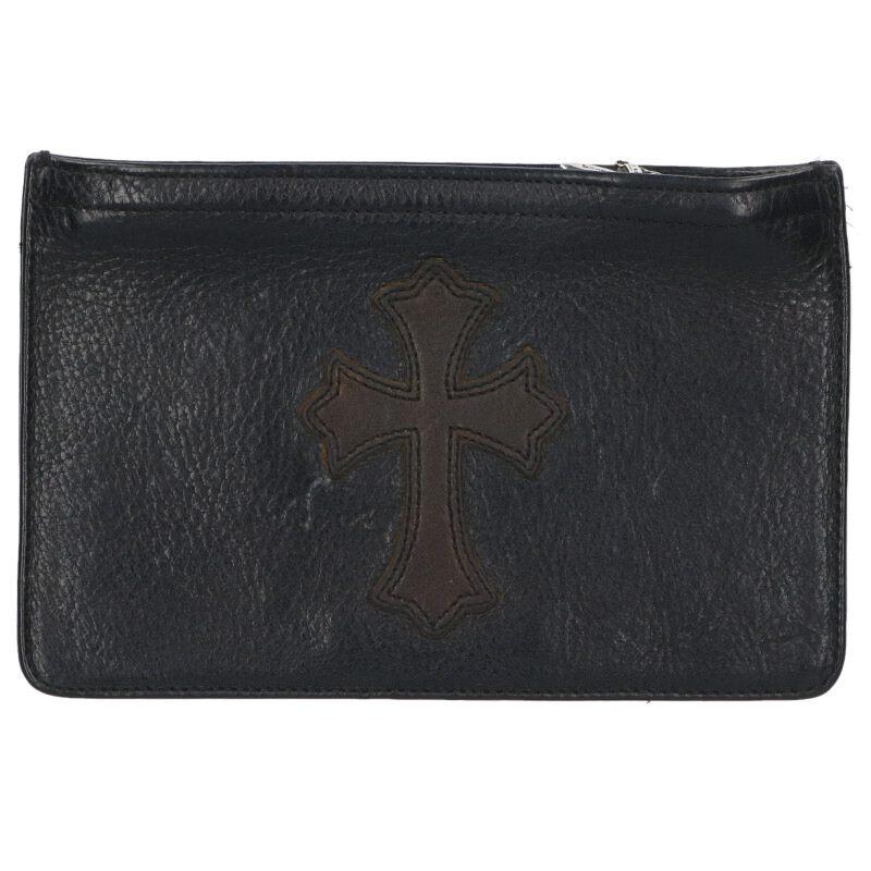 クロムハーツ   ZPR CHNG PURSE2 クロスパッチ付きダガージップケース 中古 GZ11 CHROME HEARTS（クロムハーツ） コインケース ZPR CHNG PURSE2 クロス