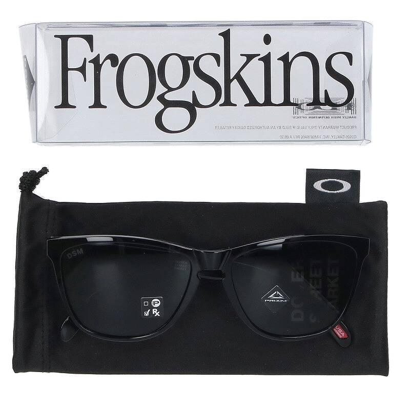 オークリー OAKLEY ドーバーストリートマーケット Frogskins サイズ:57□16-143 サイドロゴセルフレームサングラス 中古 BS99｜rinkan｜03