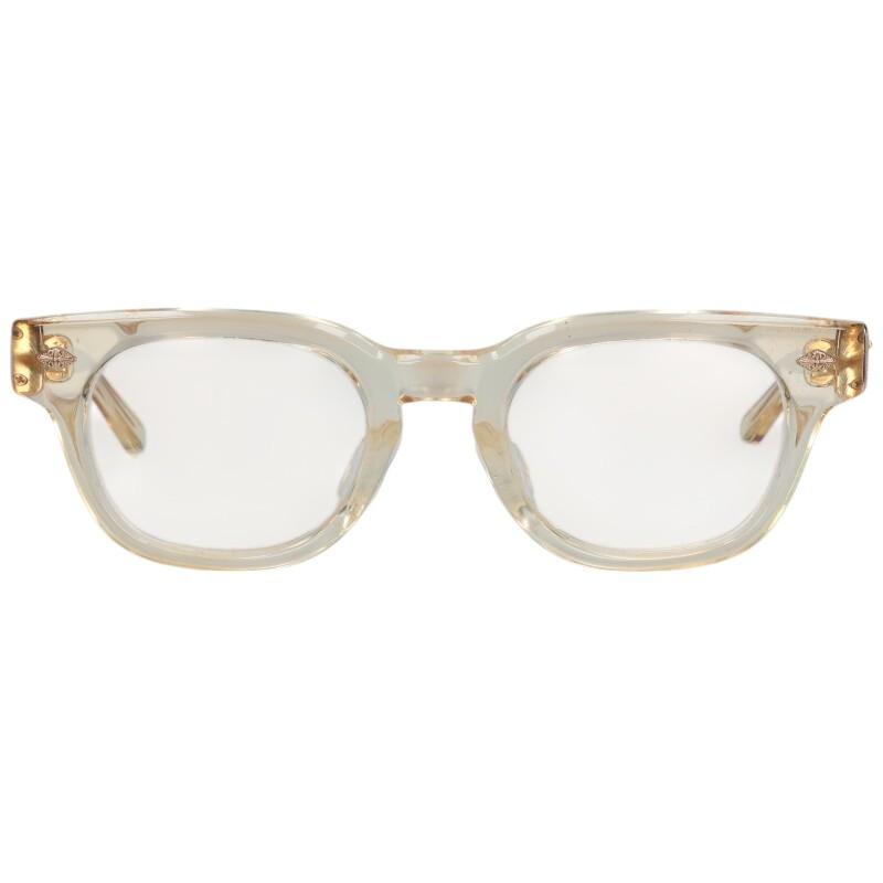クロムハーツ  JENNA TAIL YEA フローラルテンプル眼鏡 メンズ 48□23-142 CHROME HEARTS（クロムハーツ） 眼鏡 48□23-142 JENNA TAIL YEA