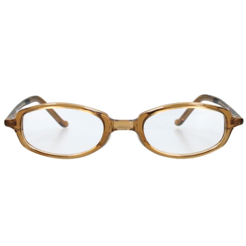 フォーナインズ サイズ:50□21 143  E-08 オーバルクリアフレームサングラス 中古 BS99 999.9（フォーナインズ） サイズ:50□21 143 E-08 オーバルクリア