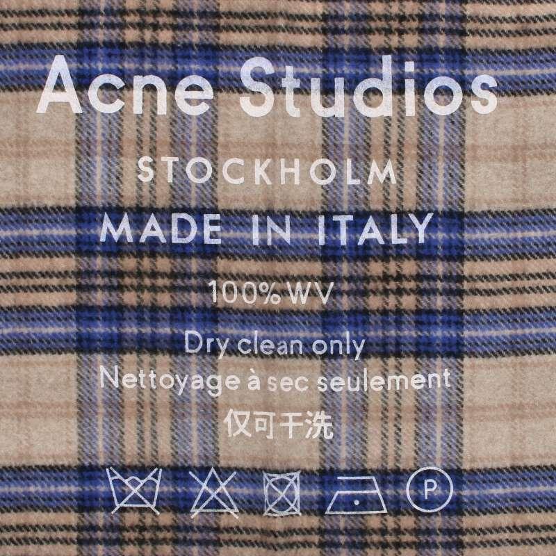 Acne Studios アクネストゥディオズ マフラー ロゴプリント Acne Studios アクネストゥディオズ マフラー ロゴプリント