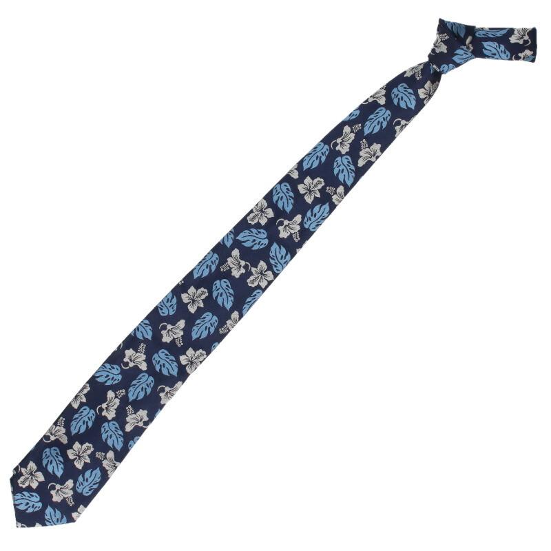 PRADA プラダ ネクタイ UCR77 ハイビスカス 花柄ネクタイ 中古 PRADA プラダ ネクタイ UCR77 ハイビスカス 花柄ネクタイ 中古
