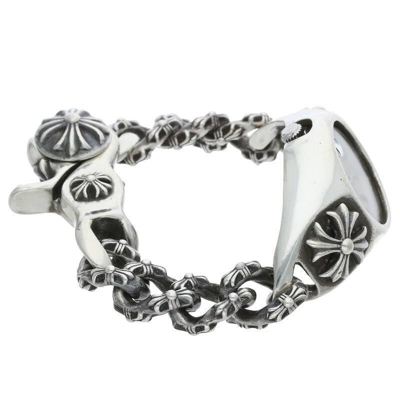 クロムハーツ Chrome Hearts ロレックス Ref.6694/オイスターデイト CHプラスエクストラファンシーリンククリップブレス腕時計 中古 SJ02｜rinkan｜03