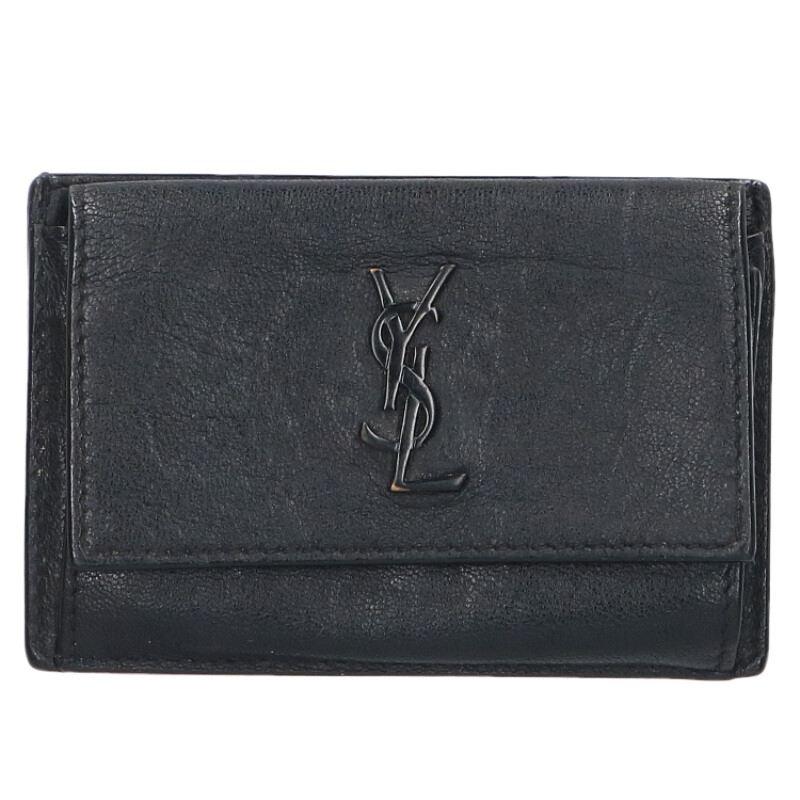 サンローランパリ  556391 カサンドラロゴカードケース メンズ SAINT LAURENT サンローランパリ カードケース 556391 カサンドラロゴ