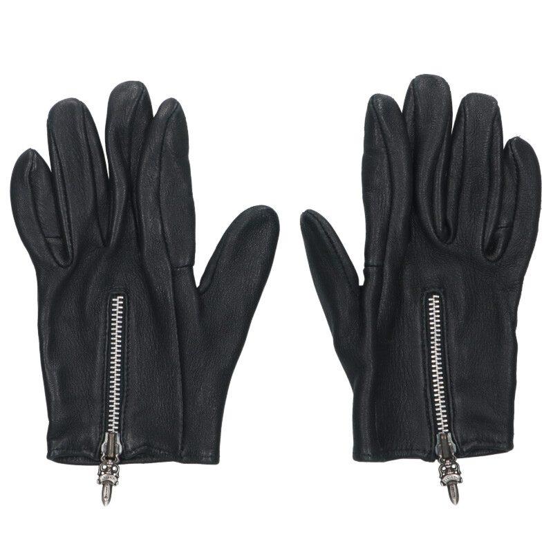 CHROME HEARTS（クロムハーツ） グローブ サイズ:7.5 DGR ZIP GROVE