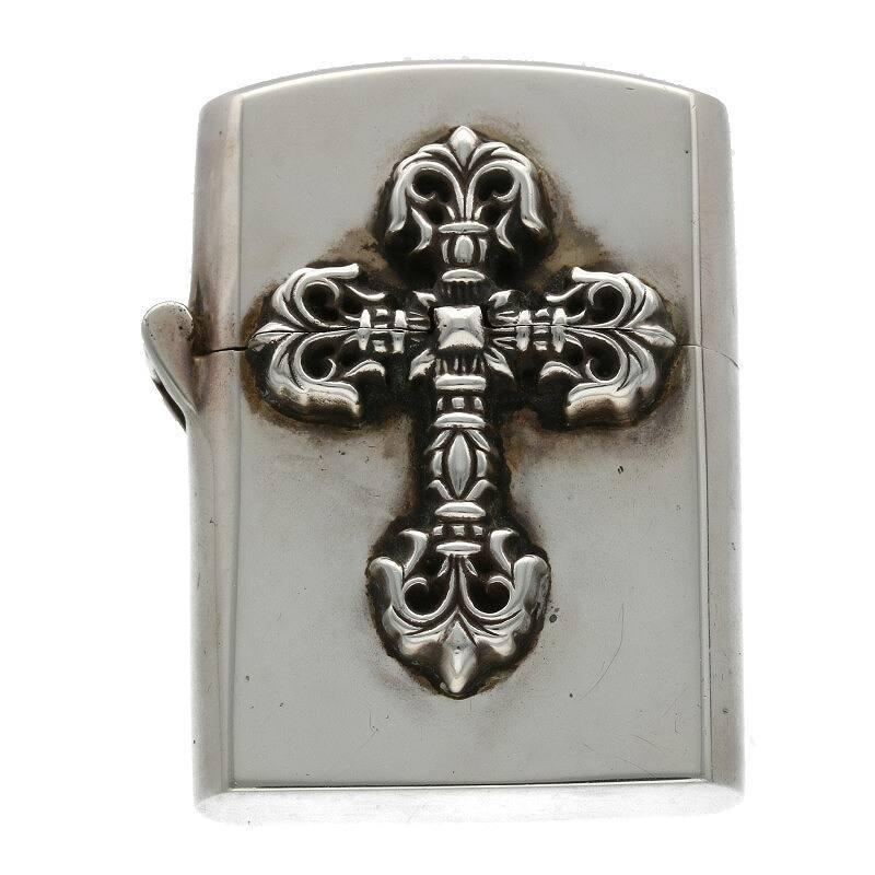 クロムハーツ フィリグリークロスジッポライター Chrome Hearts 1117 0110 Rinkan Ss07 中古 Zippo Chrome 財布 帽子 ファッション小物 中古 Lighterz V5 その他財布 帽子 ファッション小物