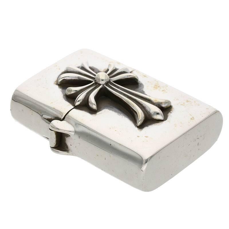 クロムハーツ Chrome Hearts ZIPPO LIGHTERZ-V1 1997刻印オールドスモールCHクロスジッポライター 中古 OS06