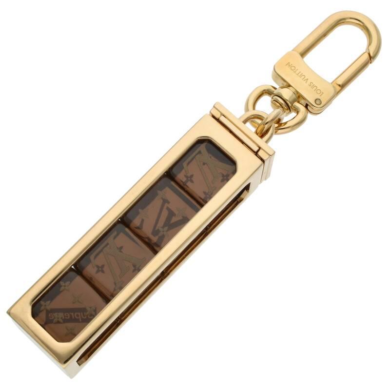 LOUIS VUITTON X SUPREME Dice Key Chain Bag Charm Red 193614