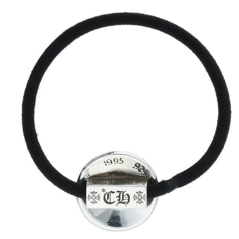 クロムハーツ Chrome Hearts HAIRBAND/クロスボールボタンヘアゴム シルバーコンチョ 中古 SS07｜rinkan｜02