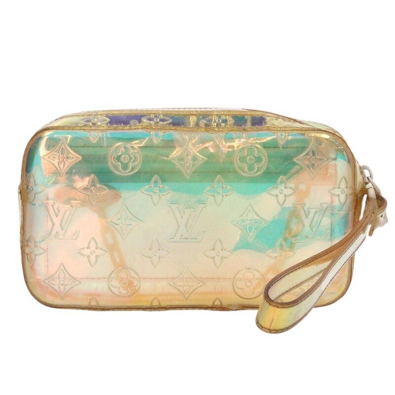 ルイヴィトン  M55261 ポシェット・ヴォルガ モノグラム・プリズム チェーン装飾ポーチ メンズ LOUIS VUITTON（ルイ・ヴィトン） ポーチ M55261 ポシェット・ヴォルガ