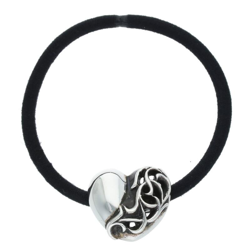 CHROME HEARTS クロムハーツ HAIRBAND ハートボタンヘアゴム CHROME HEARTS クロムハーツ HAIRBAND ハートボタンヘアゴム