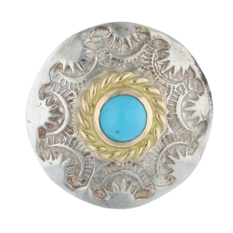 goro's ゴローズ 金縄ターコイズ付き コンチョ 中古 HJ08