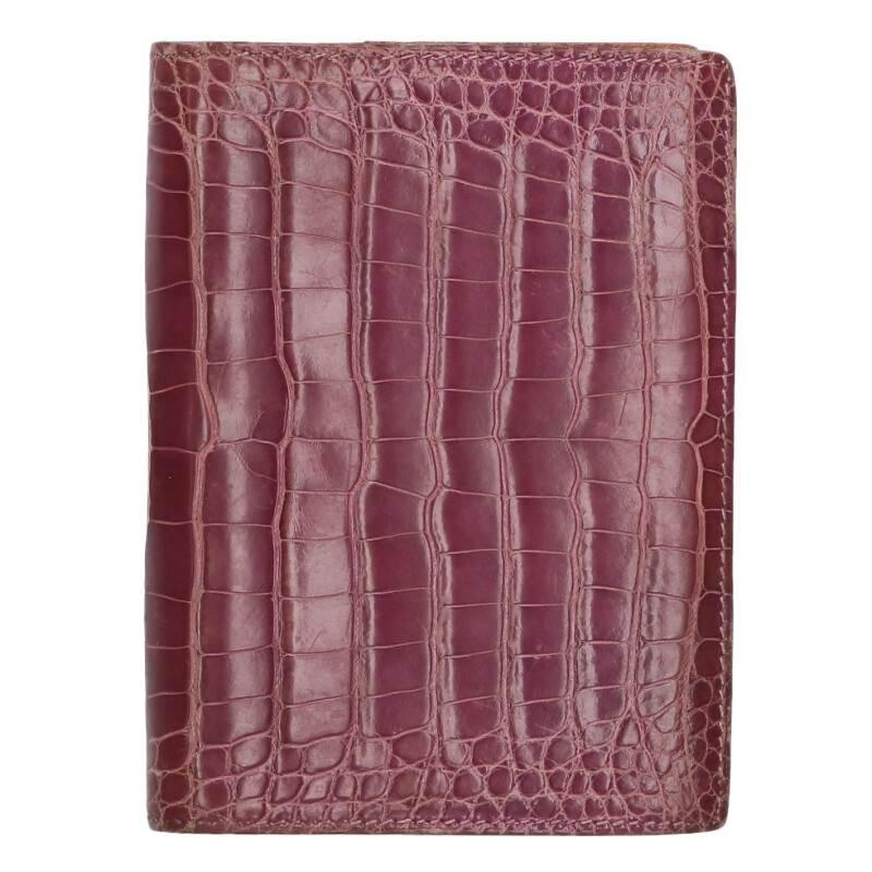エルメス   アジェンダPM □K刻印 アリゲーターマット手帳カバー 中古 BS99 HERMES（エルメス） アジェンダPM □K刻印 アリゲーターマット手帳