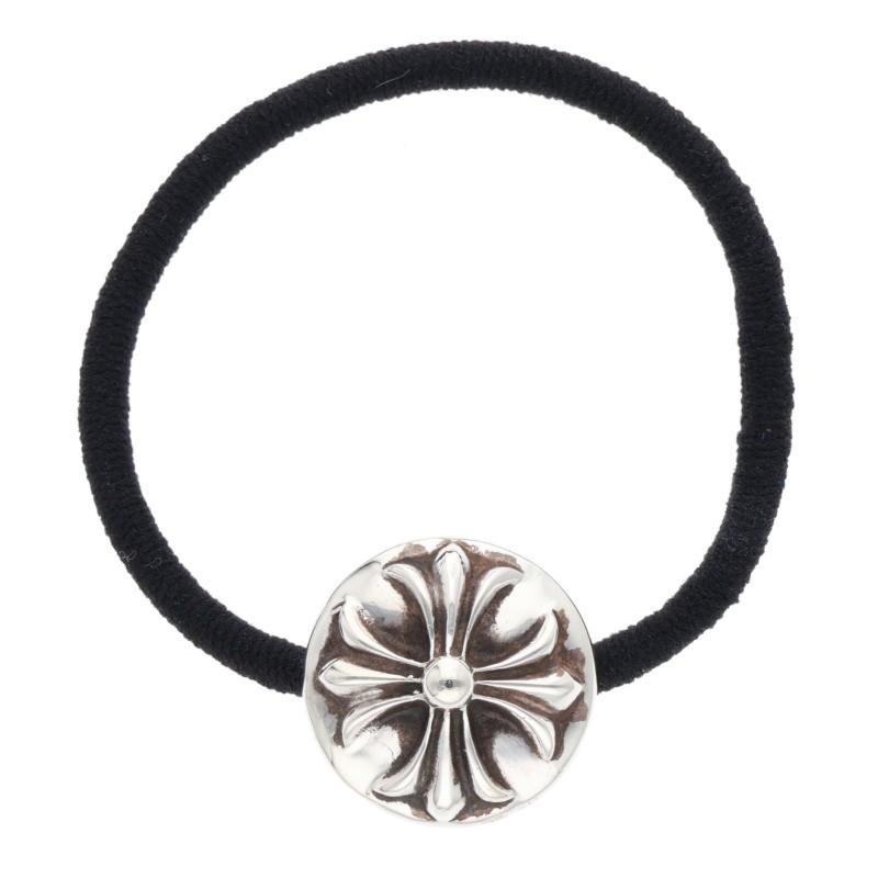 クロムハーツ   HAIRBAND クロスボールボタンヘアゴム シルバーヘアゴム 中古 SJ02 CHROME HEARTS（クロムハーツ） クロスボールボタンヘアゴム シルバー