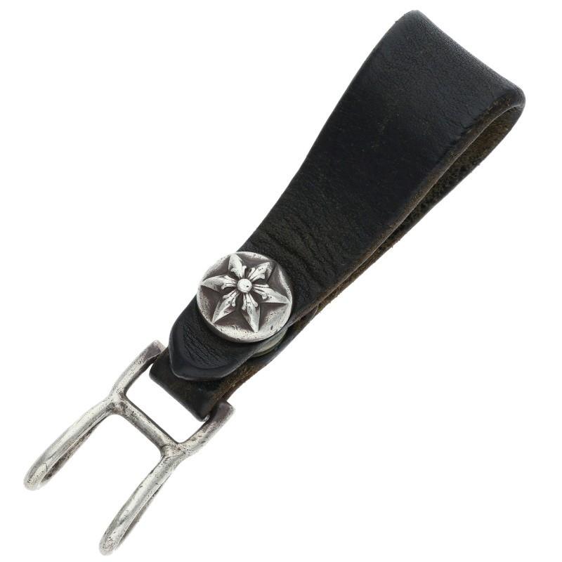 CHROME HEARTS（クロムハーツ）スターボールボタンレザーベルトループ CHROME HEARTS（クロムハーツ） ベルトループ BELT LOOP スターボール