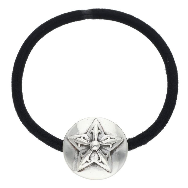 CHROME HEARTS（クロムハーツ） スターボタンヘアゴム シルバー