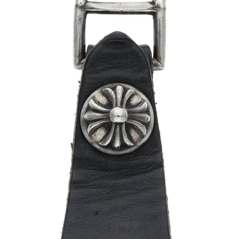 クロムハーツ BELT LOOP クロスボールボタンレザーベルトループ メンズ CHROME HEARTS（クロムハーツ） BELT LOOP クロスボールボタンレザー