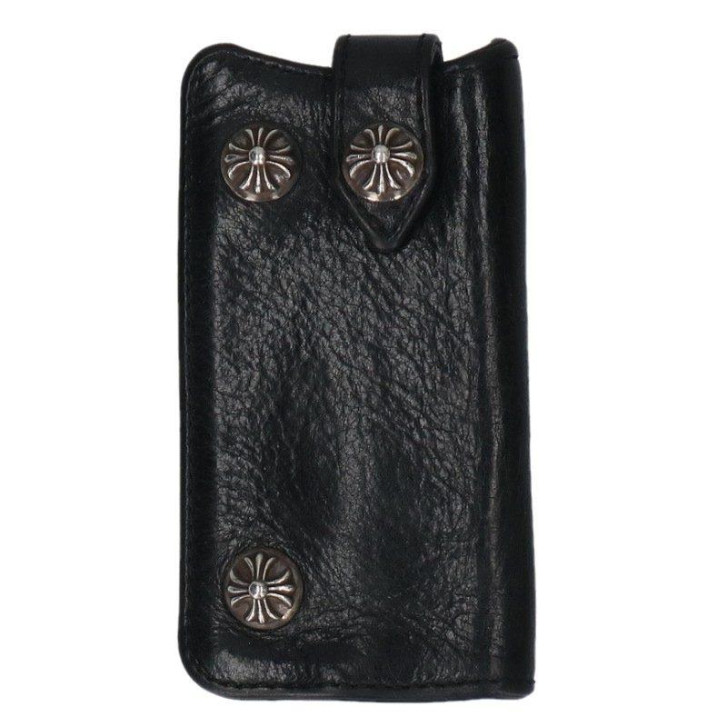 CHROME HEARTS（クロムハーツ） KEY CASE クロスボールボタンレザー