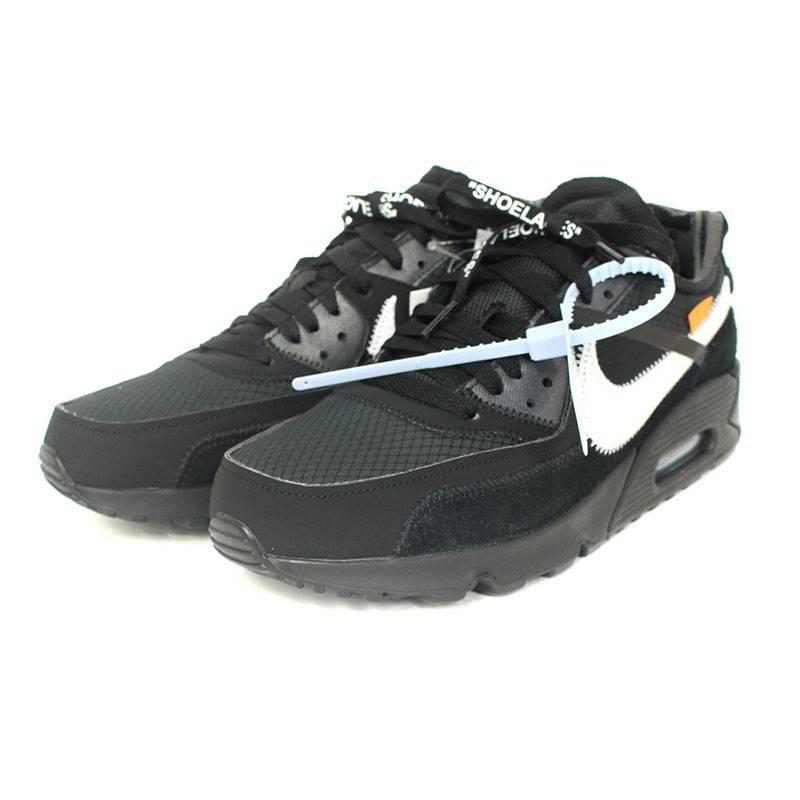 ナイキ オフホワイト Nike Off White Air Max 90 7293 001 エアマックス90スニーカー 26 5cm ブラック ホワイト No05 中古 Www Mariage Aquilaparis Com