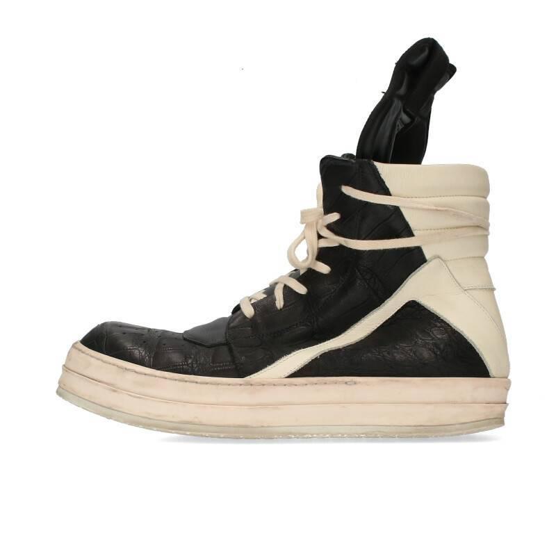 リックオウエンス Rick Owens Geobasket ジオバスケット サイズ 44 クロコダイルレザーハイカットスニーカー 中古 Sj02 0104 Rinkan 通販 Yahoo ショッピング