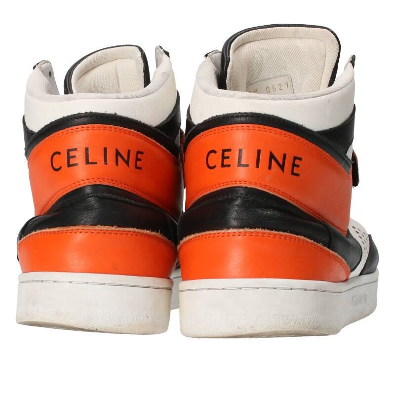 セリーヌ CELINE by Hedi Slimane CT-03 サイズ:42 ベルクロストラップハイカットスニーカー 中古 SB01