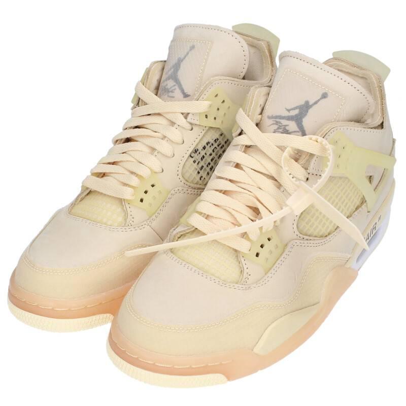 ナイキ オフホワイト NIKE OFF-WHITE WMNS AIR JORDAN 4 RETRO SP SAIL CV9388-100 26.5cm エアジョーダン4スニーカー 中古 SB01｜rinkan｜05