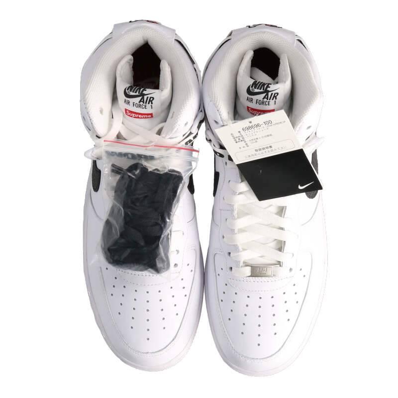 ナイキ NIKE シュプリーム AIR FORCE 1 HIGH SUPREME SP 698696-100 28.5cm エアフォース1ハイスニーカー 中古 SB01｜rinkan｜06