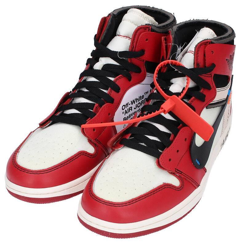 NIKE ナイキ オフホワイト スニーカー AIR JORDAN 1 AA3834-101 NIKE ナイキ オフホワイト スニーカー AIR JORDAN 1 AA3834-101