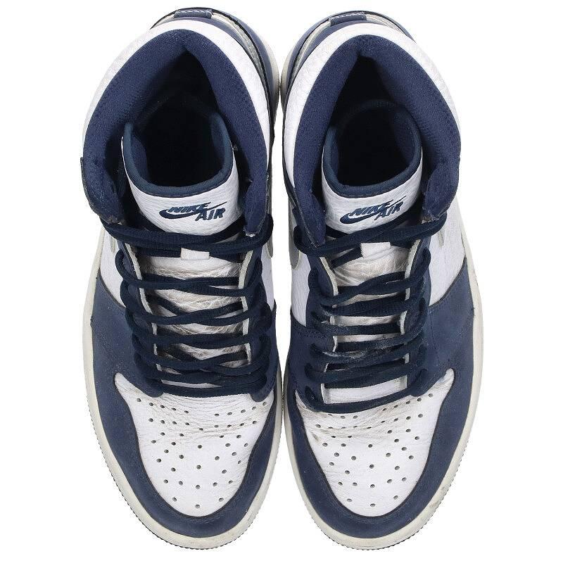 ナイキ NIKE AIR JORDAN 1 RETRO HIGH OG CO.JP DC1788-100 26.5cm エアジョーダン1レトロハイミッドナイトネイビースニーカー 中古 BS99｜rinkan｜04