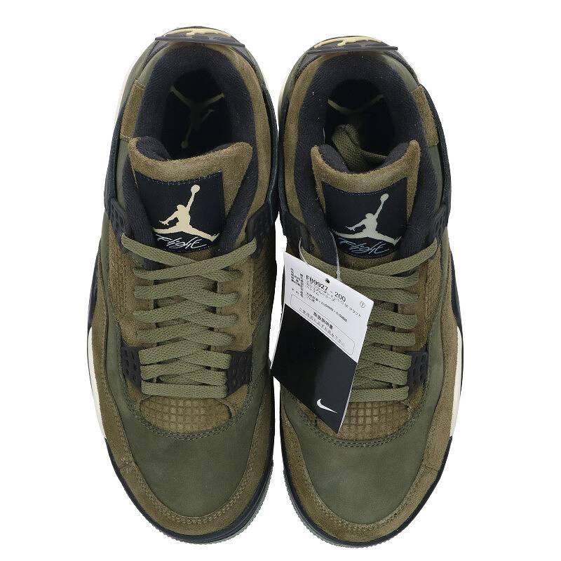 ナイキ NIKE FB9927-200/Nike Air Jordan 4 Retro SE Craft Olive 26.5cm エアジョーダン4レトロS クラフト オリーブスニーカー 中古 BS99｜rinkan｜04