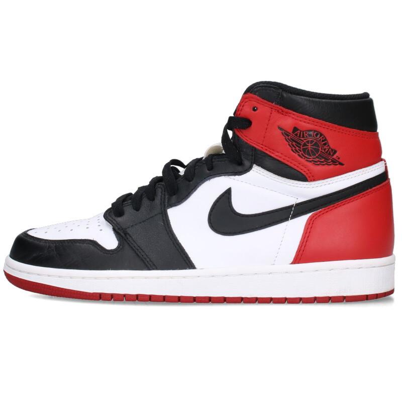 ナイキ スニーカー 2016 AIR JORDAN 1 RETRO HIGH OG BLACK TOE 555088  