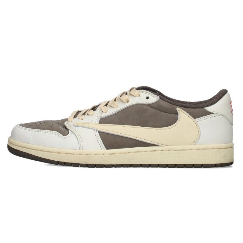 ナイキ  トラヴィススコット サイズ:29.5cm  AIR JORDAN 1 LOW OG REVERSE MOCHA DM7866-162 エアジョーダン1レトロロウオージースニーカー 中古 BS55 NIKE（ナイキ） トラヴィススコット 29.5cm AIR JORDAN 1 LOW OG