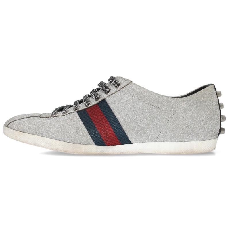 グッチ サイズ:9.5  414684 シェリーライン グリッタースニーカー 中古 BS99 GUCCI（グッチ） サイズ:9.5 414684 シェリーライン グリッター