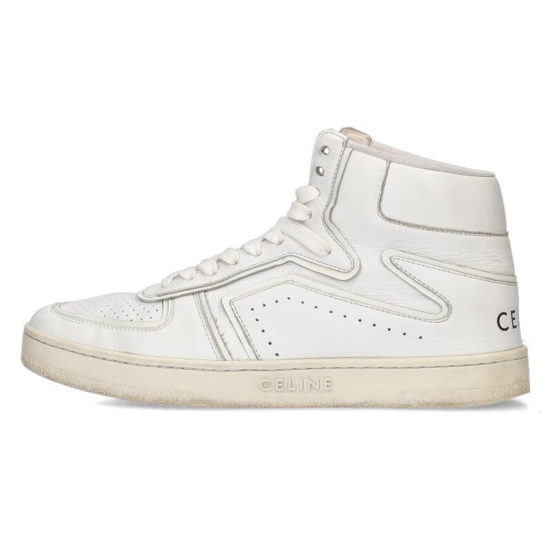 セリーヌ サイズ:40  CT-01 343183338C.01OP ハイトップレザースニーカー 中古 BS99 CELINE（セリーヌ） スニーカー サイズ:40 CT-01 343183338C.01OP ハイ