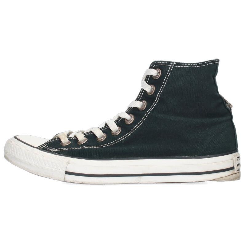 クロムハーツ コンバース サイズ:26cm CH CONVERSE CANVAS シルバー装飾スターパッチレザーハイカットスニーカー 中古 SS07 CHROME HEARTS（クロムハーツ） コンバース サイズ:26cm CH CONVERSE