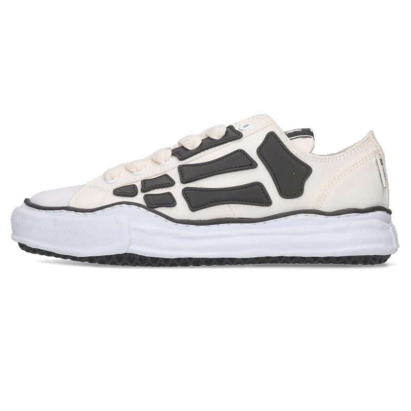 アミリ  ミハラヤスヒロ サイズ:46  C13FW701 PETERSON OG Sole Canvas Low-top Sneaker ダブルネーム ボーンズボリュームソールスニーカー 中古 SB01 AMIRI（アミリ） ミハラヤスヒロ サイズ:46 C13FW701 PETERSON OG Sole